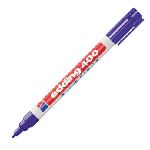 edding 400 Permanent Marker Pen Bullet Tip - Black Ink, Waterproof & Fade-Proof - Ideal for Labeling, Crafts, and Office Use