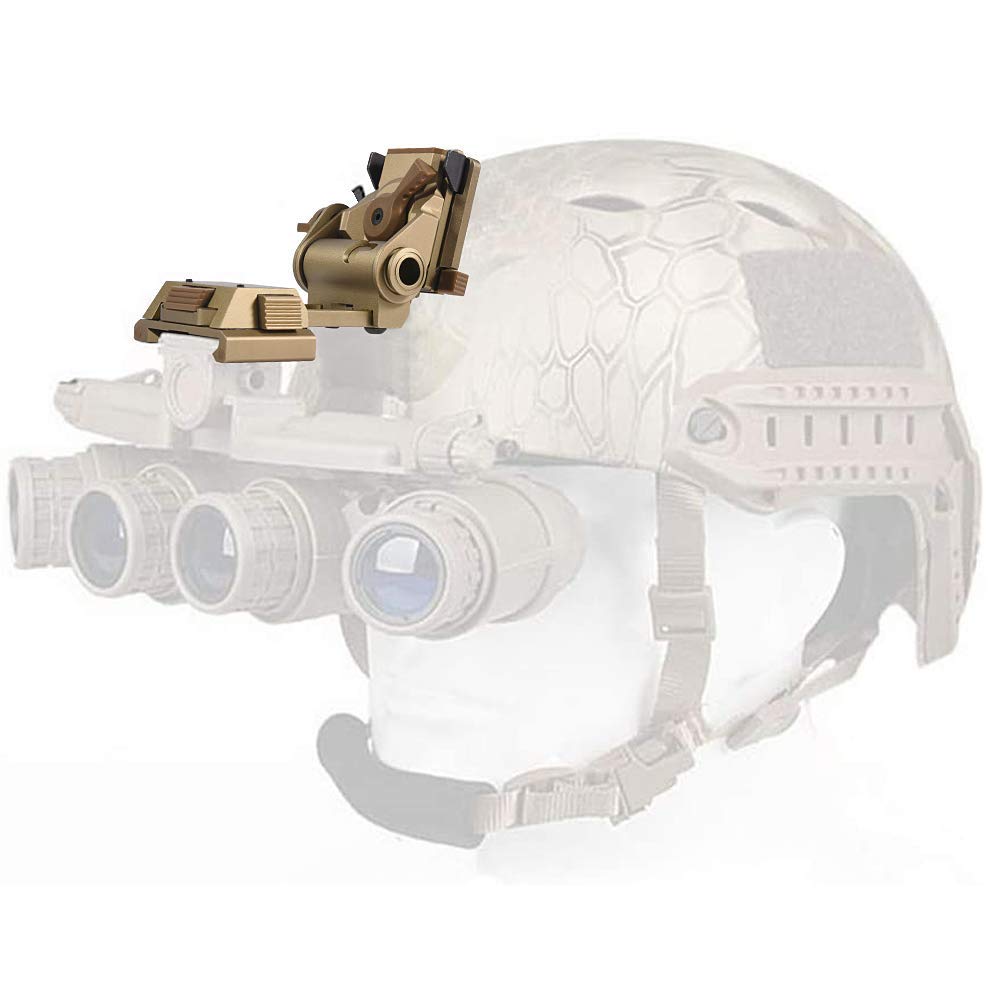 WLXW PVS15/18 Night Vision Goggles Mount for L4G24 NVG - Metal Helmet Mount, Tactical Helmet Compatible with Paintball & Airsoft - Fast AF Mich Style for Military & Outdoor Adventures
