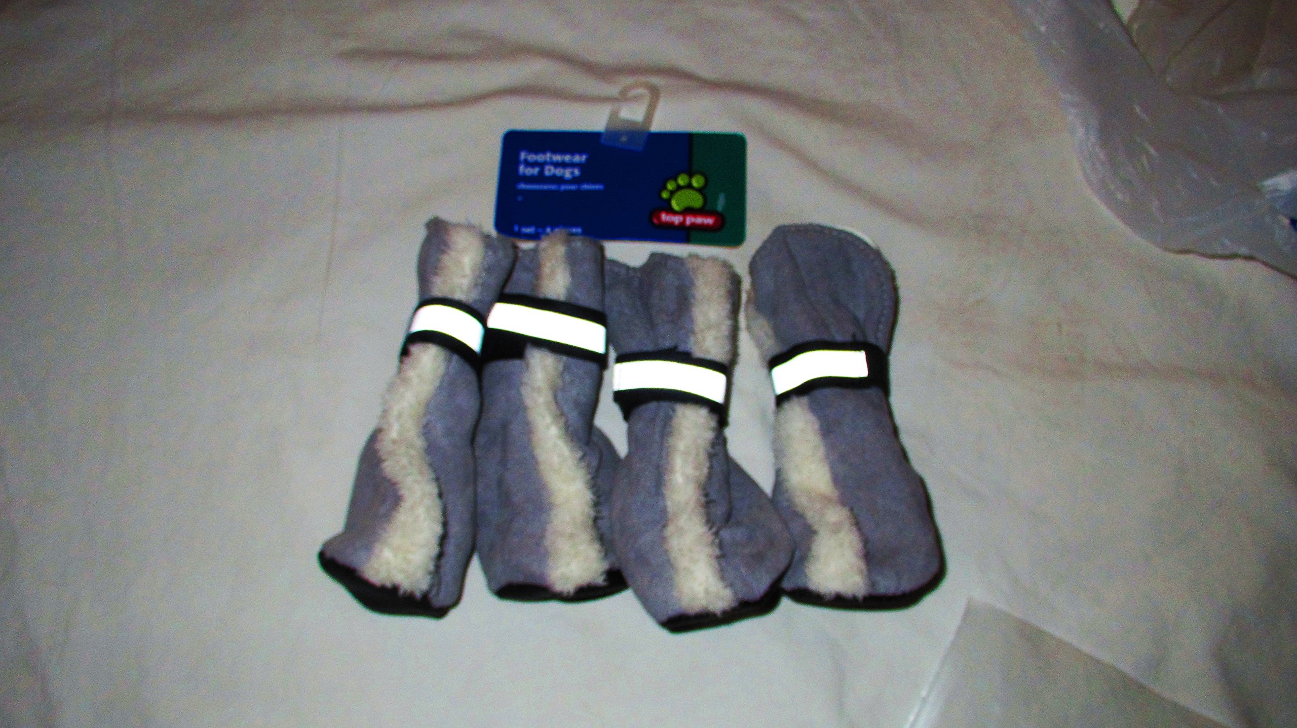 **Durable & Comfortable Dog Boots for Small & Large Breeds - Non-Slip Gray Paw Protectors for Walking, Hiking & Winter Use**