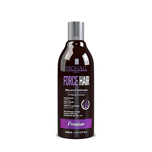 Prohall Cosmetic Force Hair Mask for Dry & Damaged Hair - Repair & Growth Treatment to Prevent Breakage & Thinning | Natural Hair Care for Women & Men (16.9 fl.oz) | Perfect for Salon-Quality Treatment at Home
