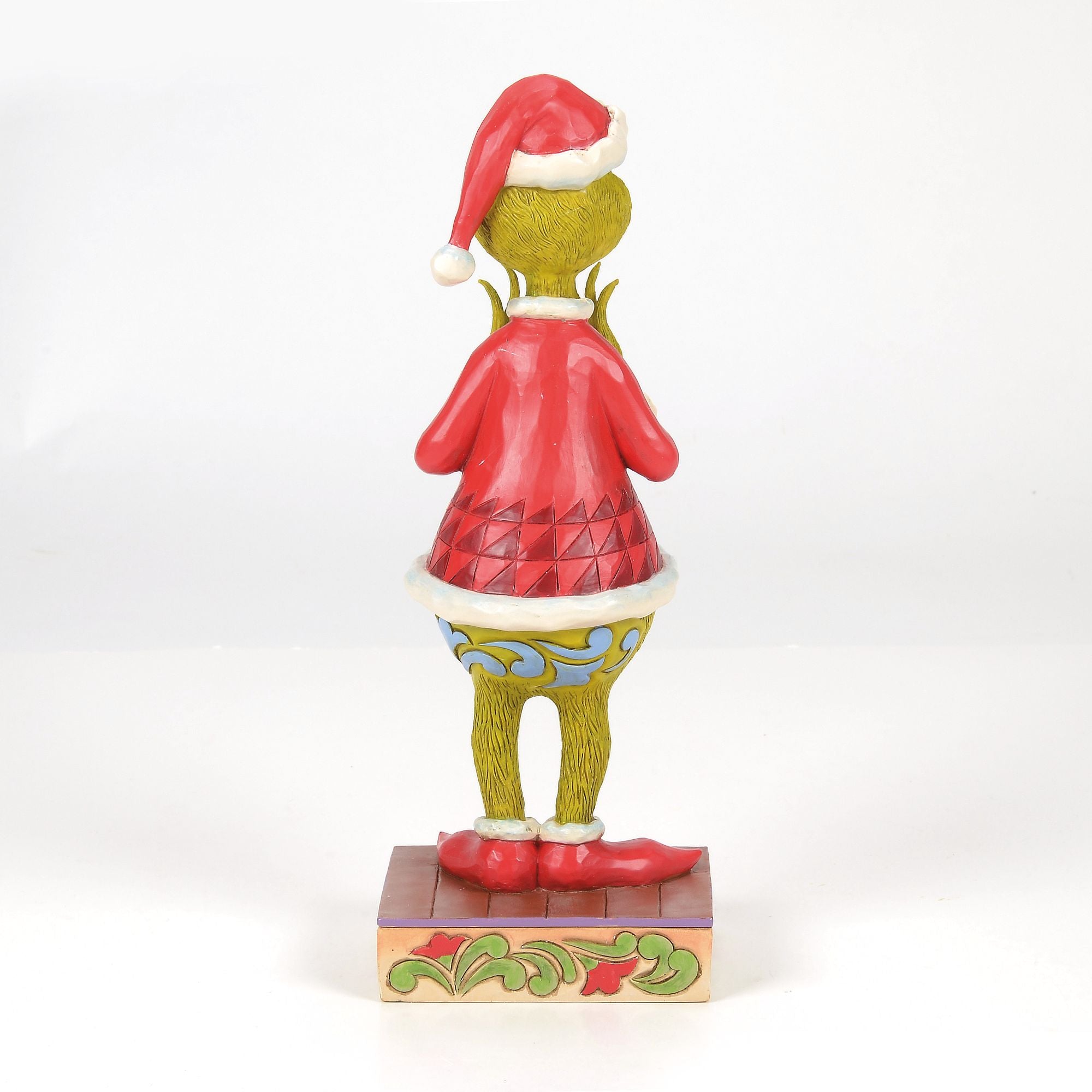 Grinch with Heart Hands Figurine - Christmas Decor, Holiday Gift, Home & Office Decoration - Perfect for Xmas Tree, Mantel, and Party Decorations