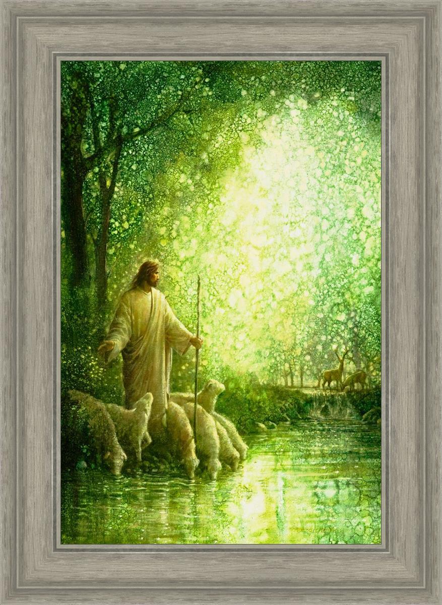 Feed My Sheep By Yongsung Kim - Inspirational Christian Wall Art for Home & Church Decor - Perfect for Living Room, Bedroom & Office