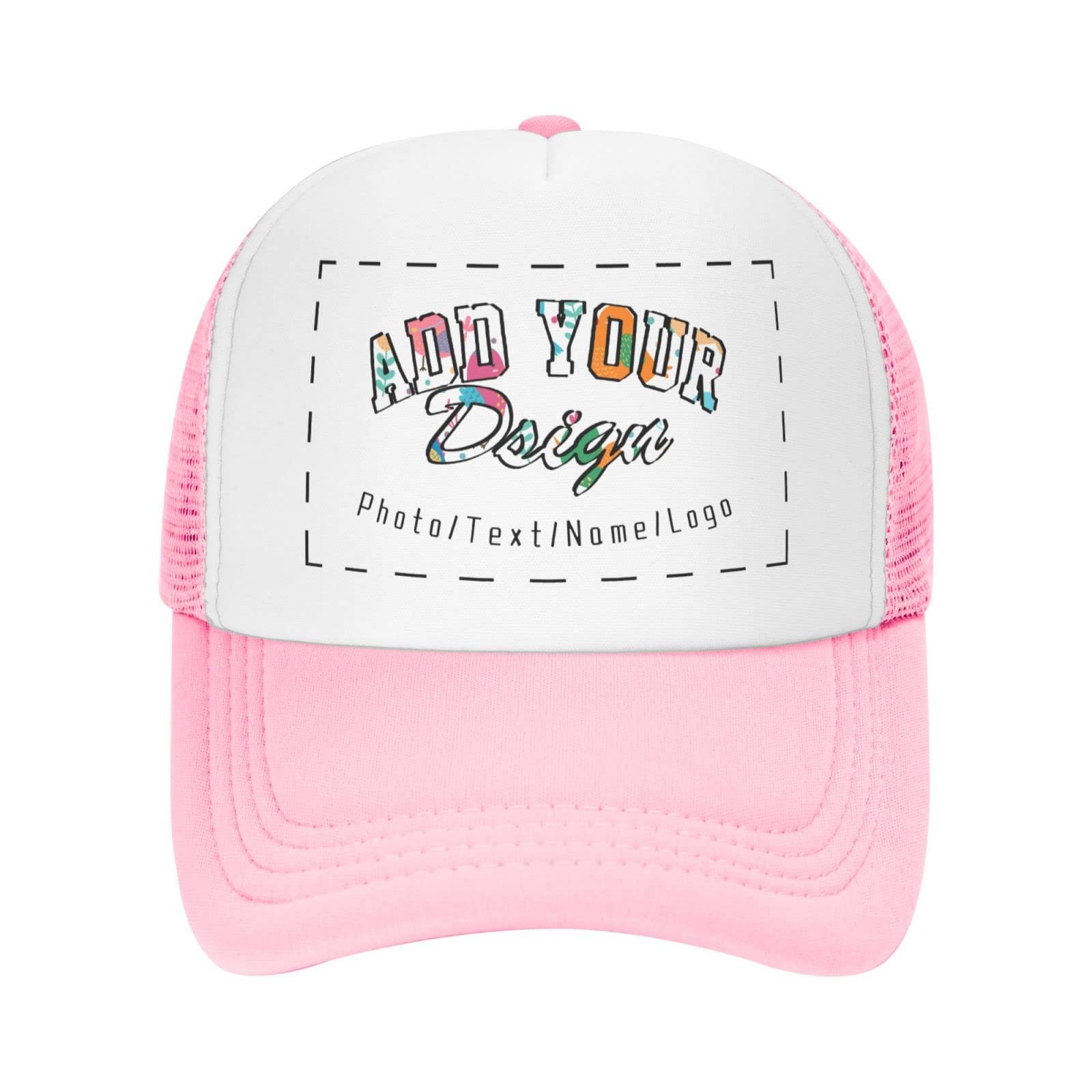 Custom Trucker Hats for Men & Women - Personalized Photo Baseball Cap - Design Your Own Trucker Hat for Sports, Outdoor & Casual Wear
