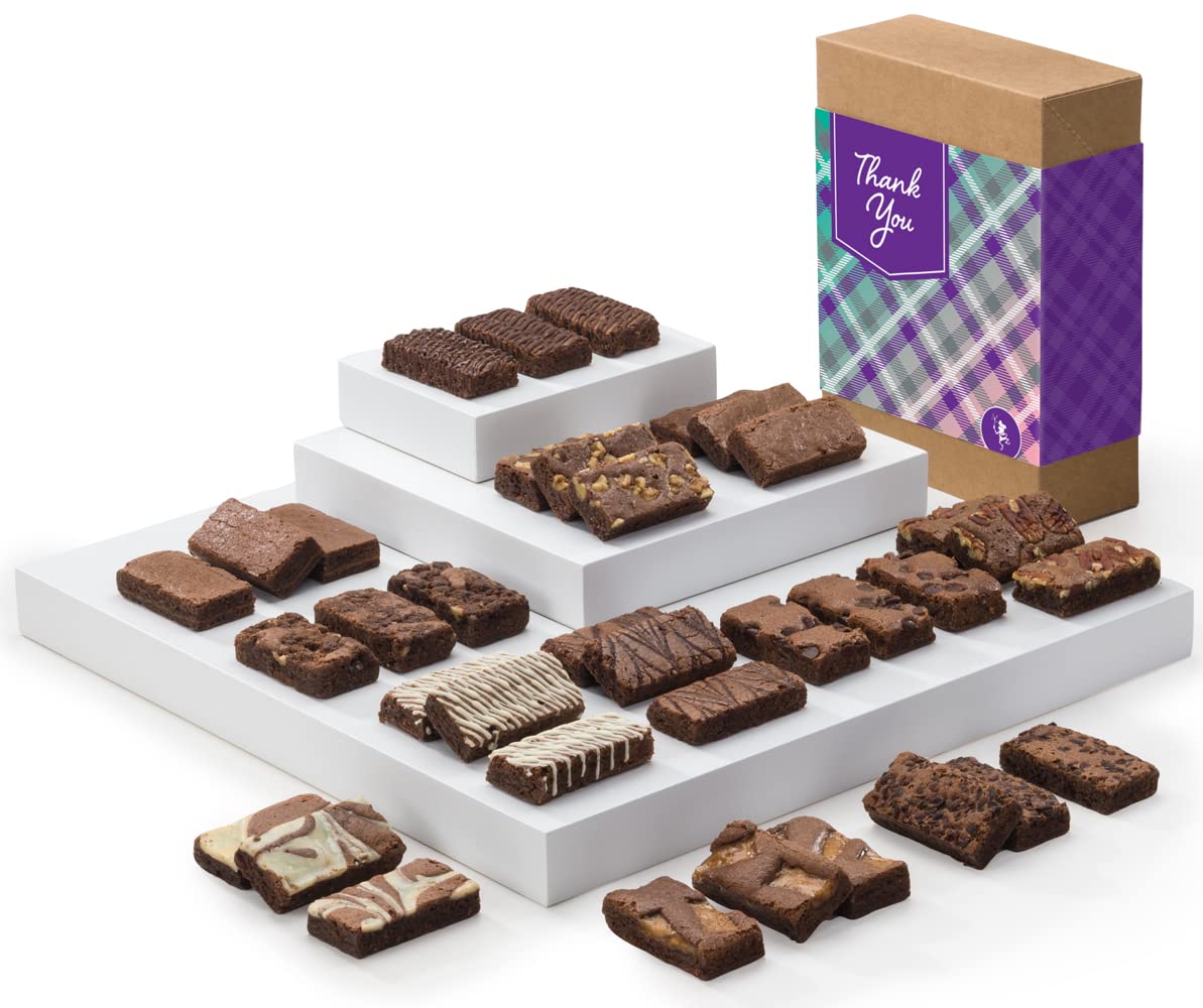 Gourmet Fairytale Brownies Thank You Gift Basket - 36 Individually Wrapped 3
