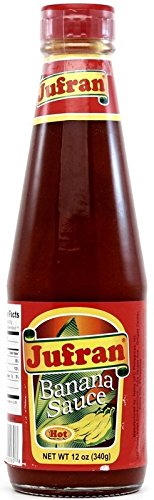 Jufran Banana Sauce - Hot & Spicy 12oz Bottle (1 Pack) | Perfect for Filipino Dishes, BBQ, Burgers & Hot Dogs | Great for Cooking, Dipping & Marinades
