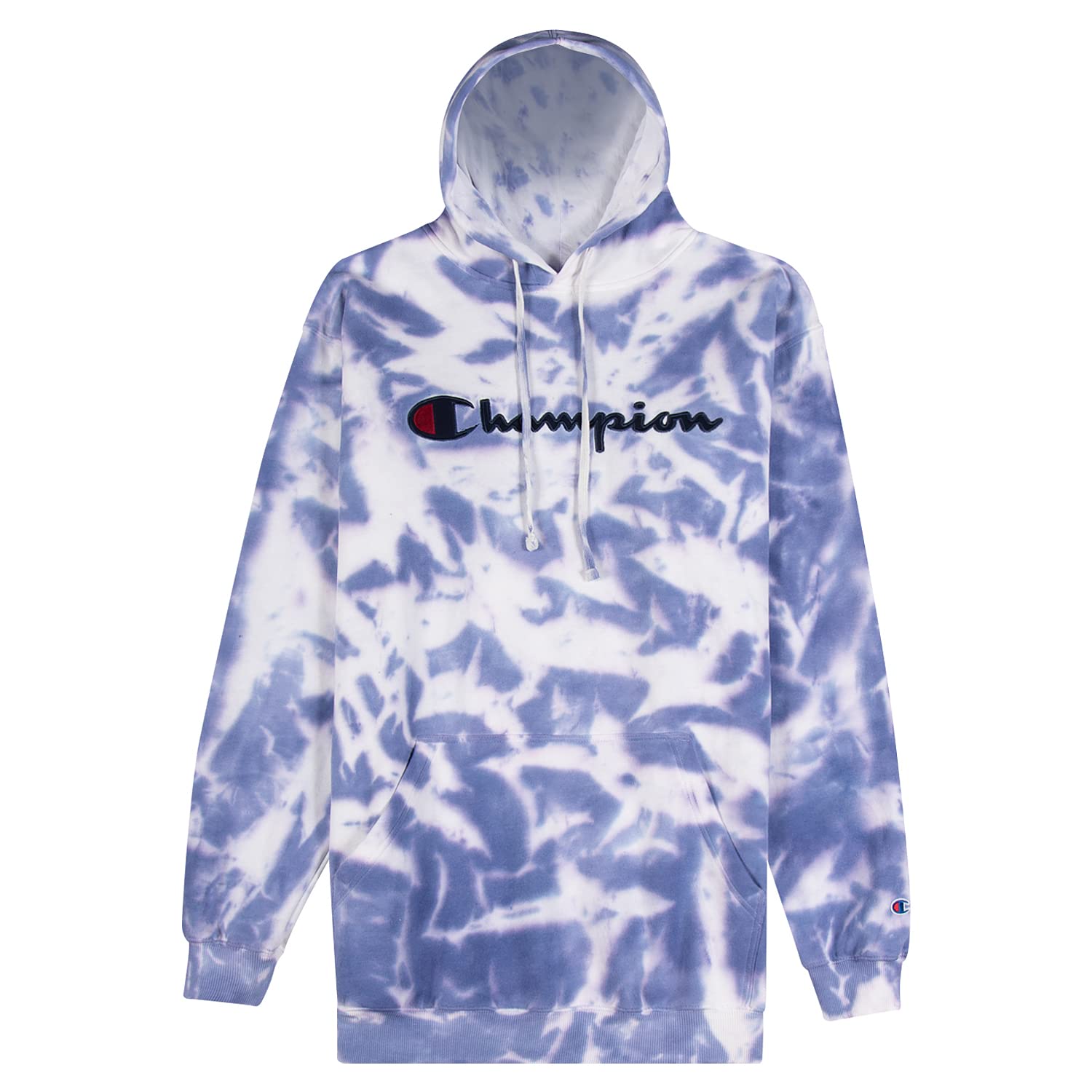 Champion Big and Tall Men's Fleece Heavyweight Tie Dye Hooded Sweatshirt - Comfortable Oversized Pullover for Casual Wear, Gym & Outdoor Activities