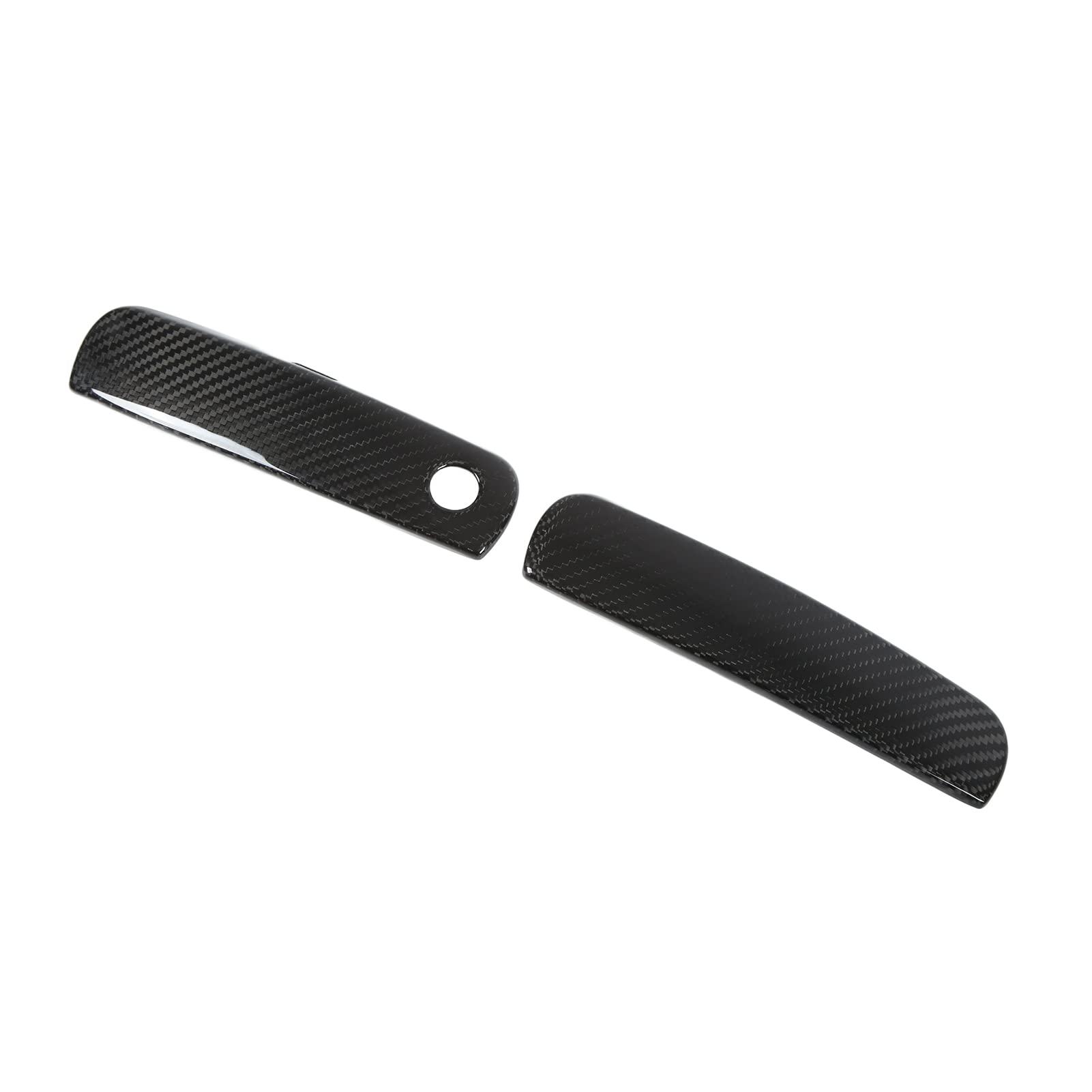 Carbon Fiber ABS Exterior Door Handle Covers (2-Pack) - Compatible with 2012-2021 LHD Vehicles - Weatherproof & Scratch-Resistant for Enhanced Car Protection & Style Upgrade - Perfect for Daily Commute, Road Trips & Car Shows