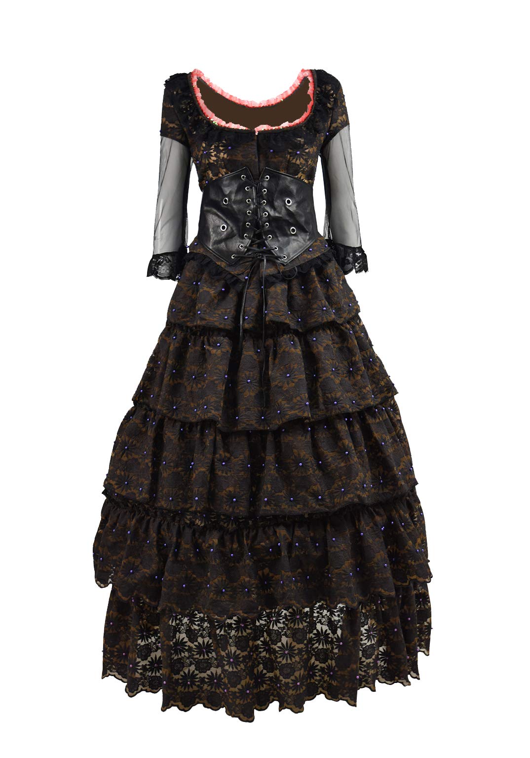 Women's Movie Demon Barber Mrs Lovett Costume - Gothic Punk Lace Fancy Dress for Halloween, Cosplay & Themed Parties