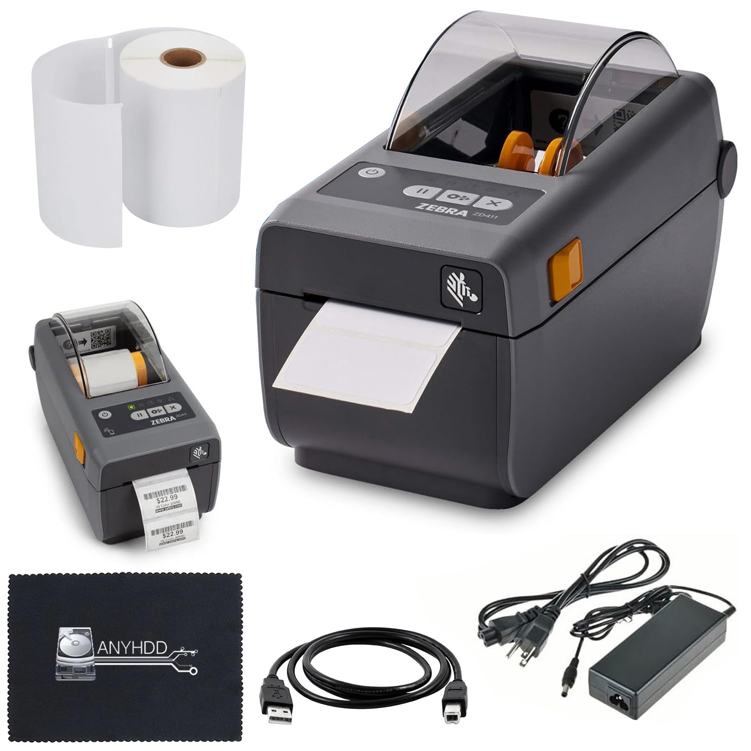 Zebra ZD411 Direct Thermal Label Printer (Replacement for ZD410) - USB Host, 2.25