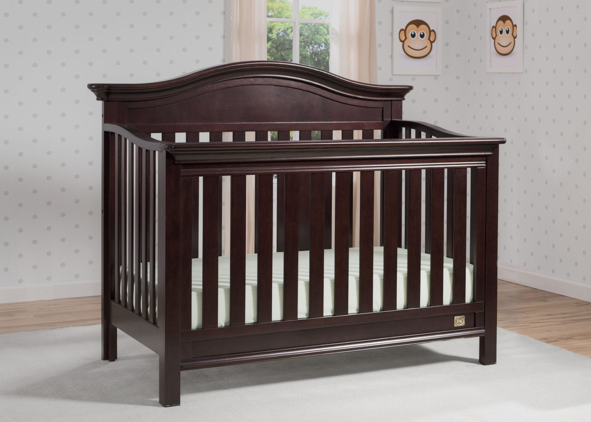 Banbury 4-in-1 Convertible Baby Crib - Toddler Bed, Daybed & Full-Size Bed - Safe Nursery Furniture for Newborns to Teens - Perfect for Bedrooms, Daycare & Guest Rooms