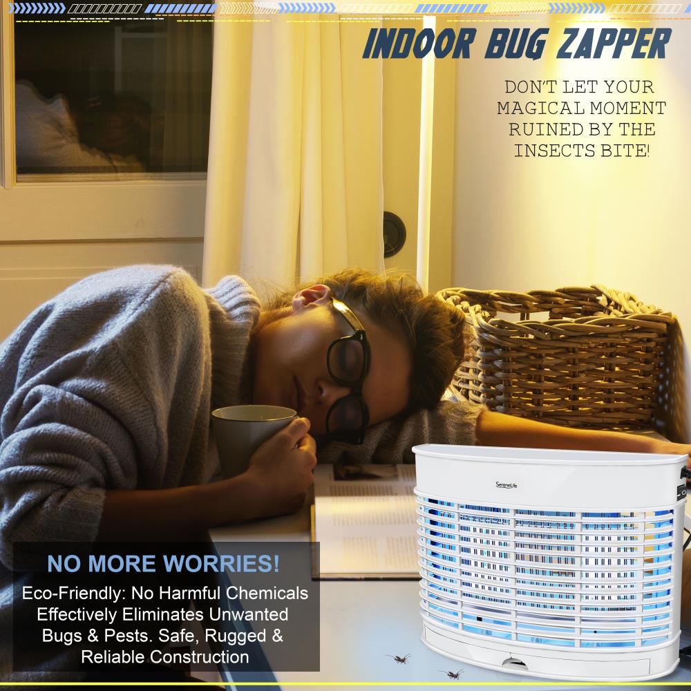 Electronic Bug Zapper - Powerful Mosquito & Fly Killer for Indoor/Outdoor Use - UV Light Insect Trap for Home, Patio, Garden & Camping