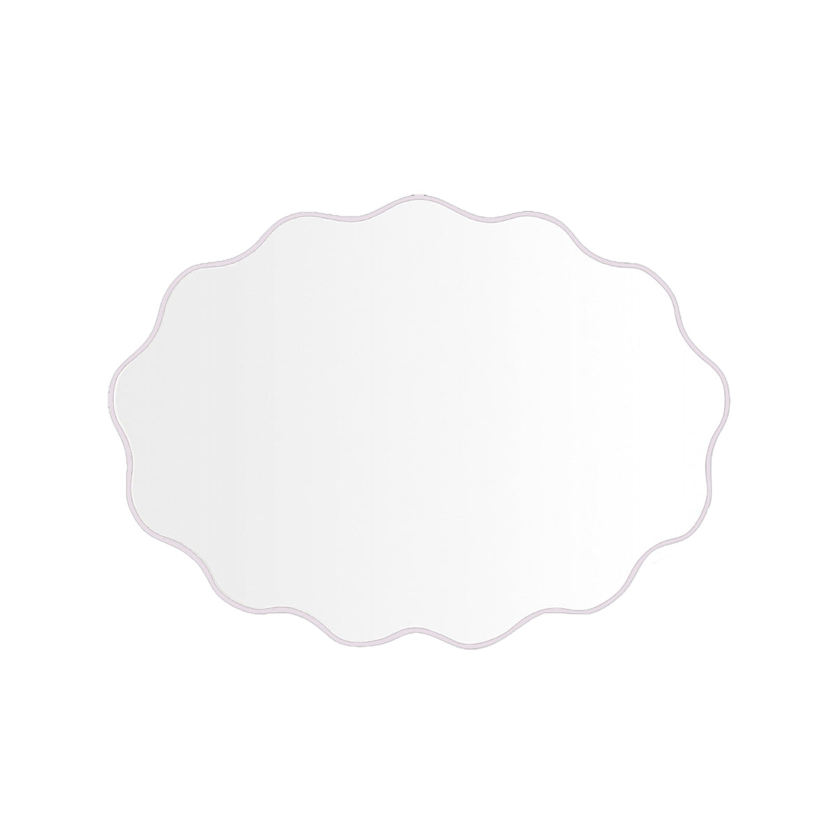 Artemis Oval Wall Mirror - Elegant Lilac Home Decor for Living Room, Bedroom & Bathroom - Perfect for Vanity, Entryway & Modern Interior Design
