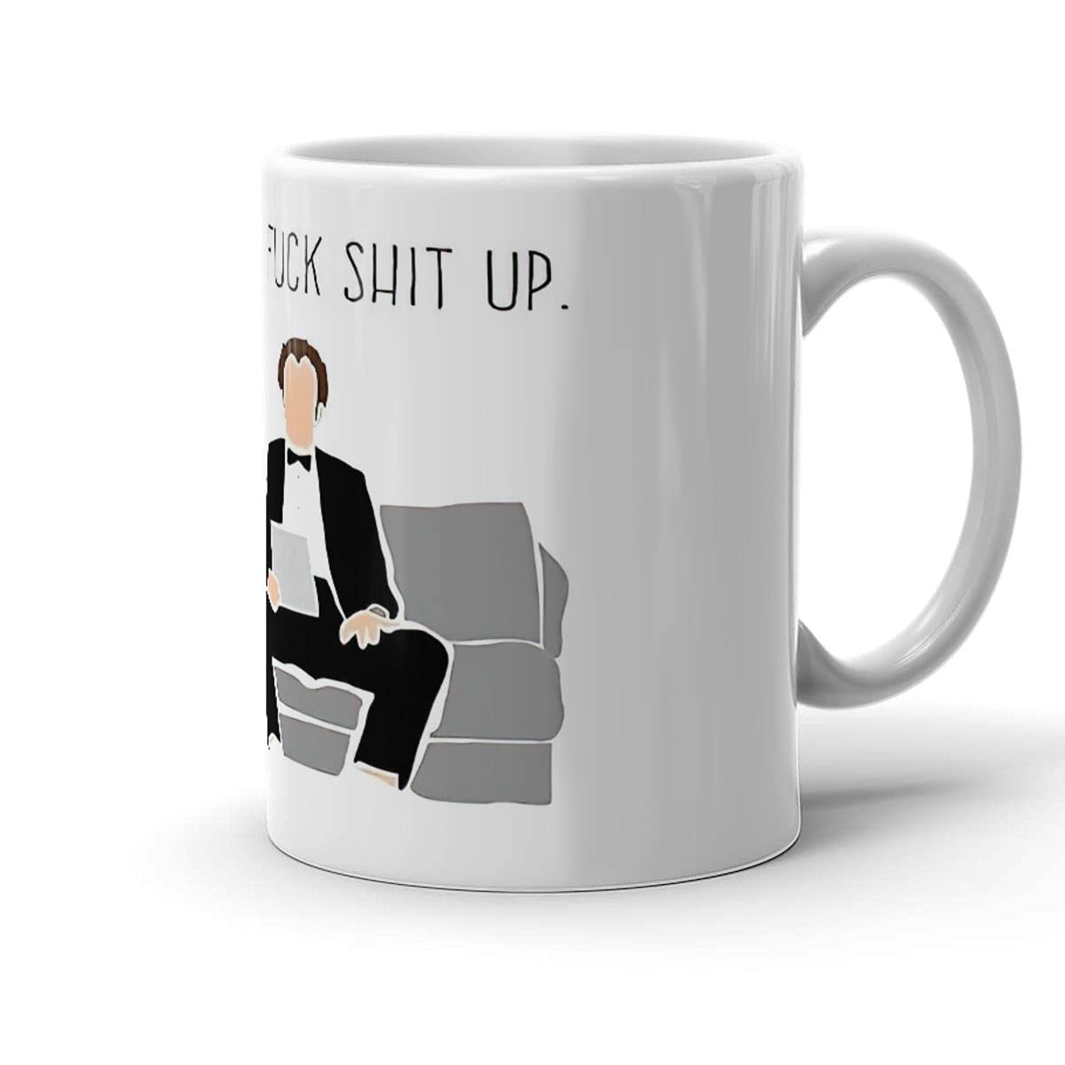White Ceramic Coffee Mug - 11oz & 15oz Dishwasher & Microwave Safe - Perfect for Tea, Office, Home, Parties, Weddings & Holidays