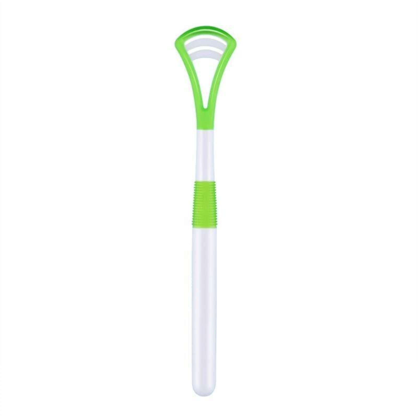 NFEGSIYA Silicone Tongue Scraper - Green Oral Hygiene Cleaner for Fresh Breath, Dental Care & Bad Breath Prevention - Perfect for Daily Mouth Cleaning & Teeth Whitening Routine