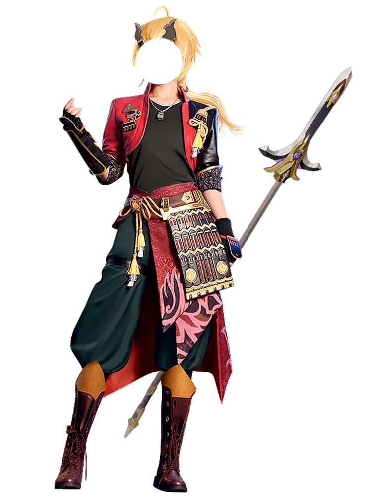 Genshin Impact Thoma Cosplay Costume - Premium Game Character Uniform for Halloween, Anime Conventions & Carnival Parties | Official Style Outfit for Cosplay Events