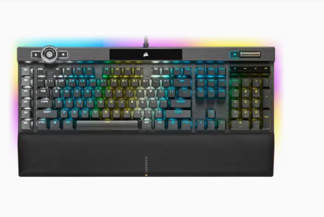 Corsair K100 RGB Mechanical Gaming Keyboard - CHERRY® MX Speed Silver Switches - Black Wired Keyboard for PC - Perfect for FPS, MOBA & Esports Gaming