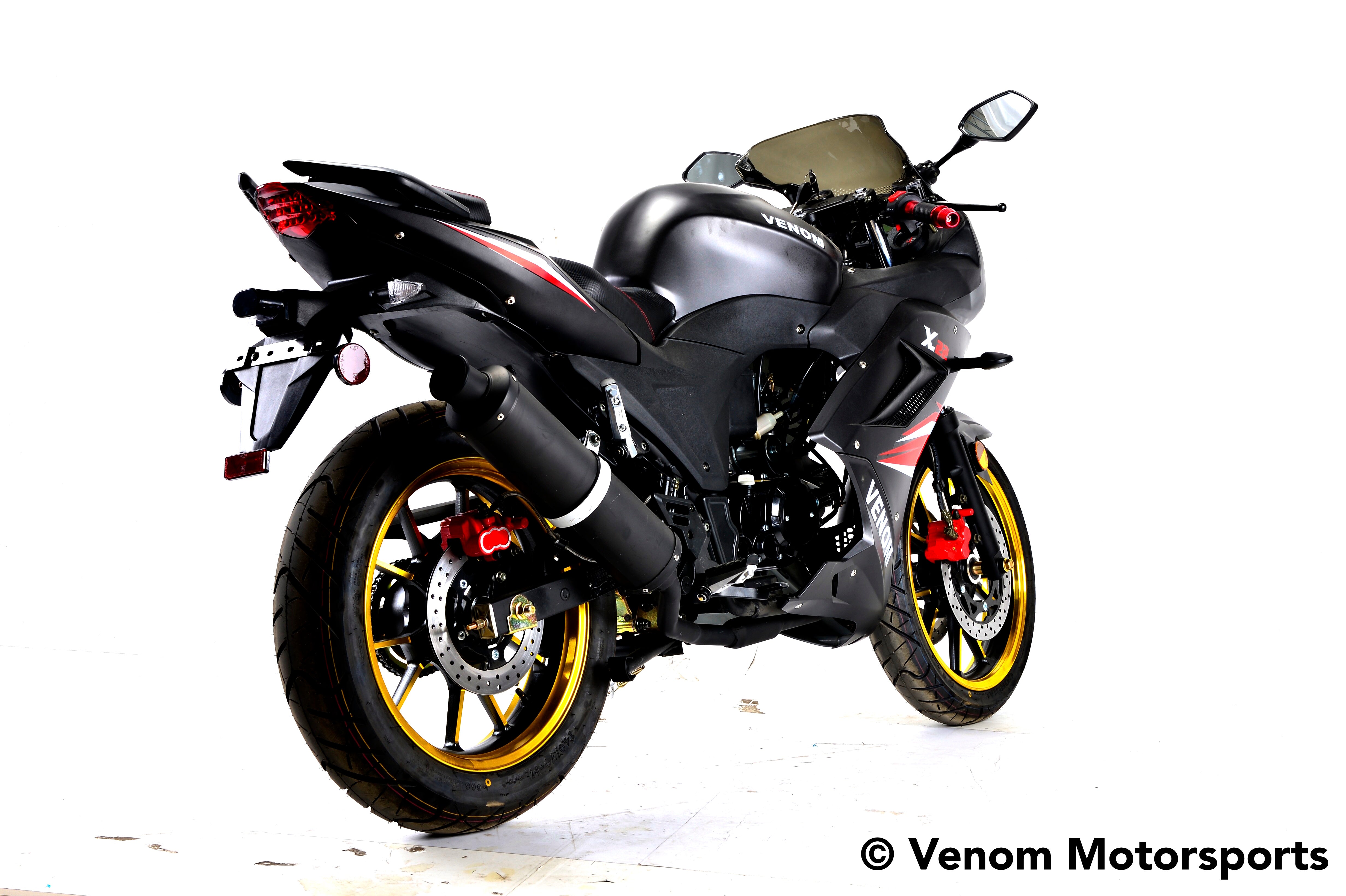 Venom X22 S 125cc Ninja Style Motorcycle - 4-Speed Manual Transmission for Adults | Perfect for Street Riding, Commuting & Off-Road Adventures