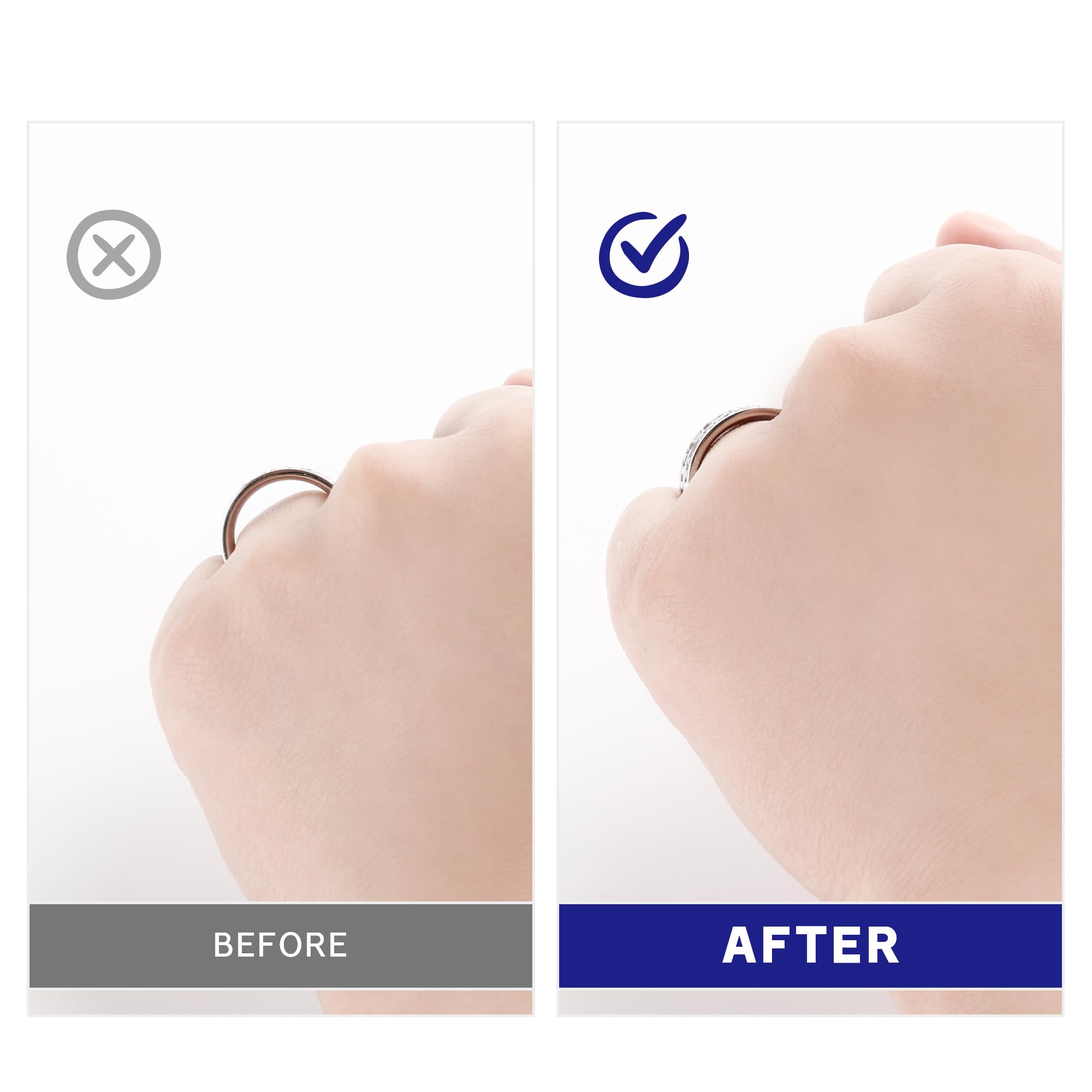 22 Pack Invisible Ring Size Adjuster for Loose Rings - 2 Styles (16 Inserts & 6 Spirals) | Silicone Ring Tightener Jewelry Guard with 8 Sizes | Perfect Fit for Engagement, Wedding, and Everyday Rings | Comfortable Solution for Loose Rings at Work or Special Occasions