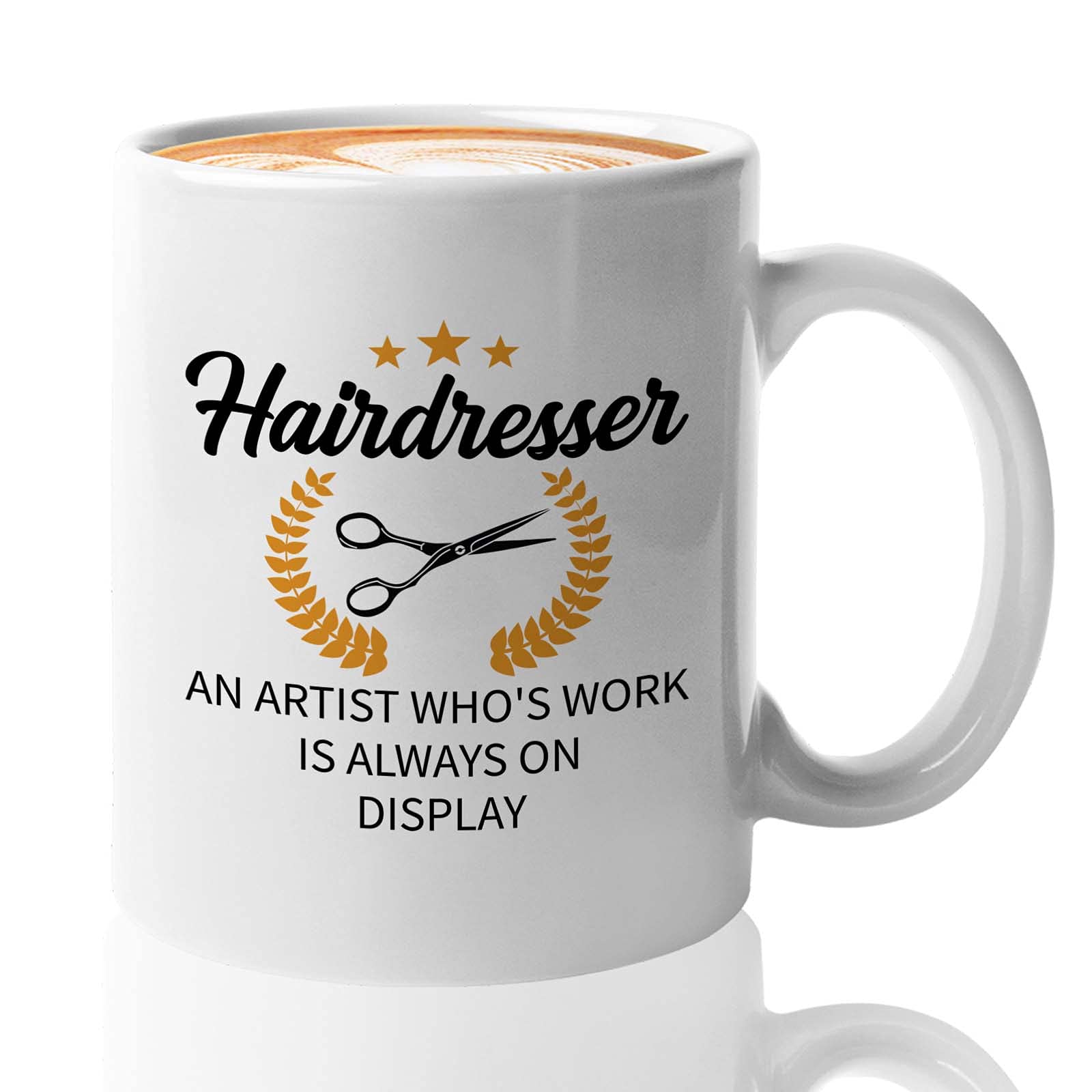 Bubble Hugs Barber Coffee Mug 11 oz White - Perfect Gift for Hairdressers, Stylists & Beauticians - Great for Salons, Barber Shops & Coffee Breaks