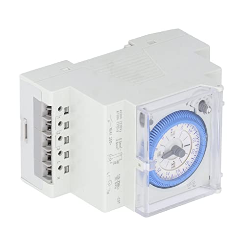 24-Hour Mechanical Timer Switch with Memory Function - Accurate Time Control for Lights & Lamps - Perfect for Indoor Use in Home, Office, or Greenhouse