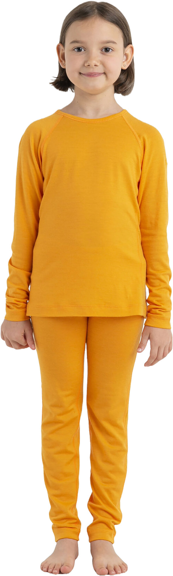 200 Oasis Merino Wool Long Sleeve Thermal Crew Neck Top for Kids - Warm Winter Base Layer for Outdoor Activities & Cold Weather
