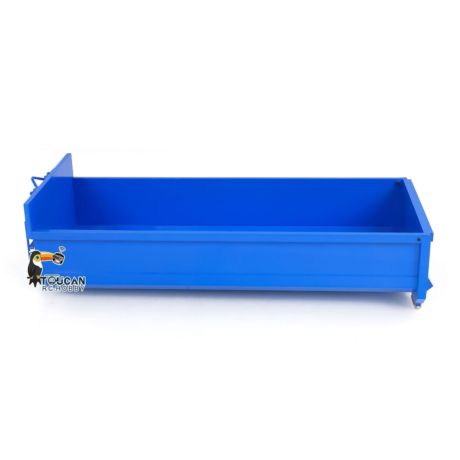 Metal U-Shaped Short High Bucket for 1/14 8x8 & 10x10 RC Full Dump Truck - Hydraulic Radio Controlled Car Accessory - Painted DIY Model Parts for Construction & Off-Road Scenes