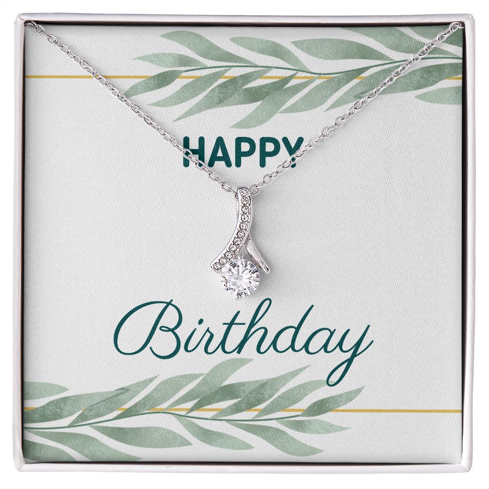 Birthday Jewelry Gift for Women - Elegant Cubic Zirconia Necklace in Sterling Silver or Gold Plated | Perfect for Anniversary, Valentine's Day & Special Occasions