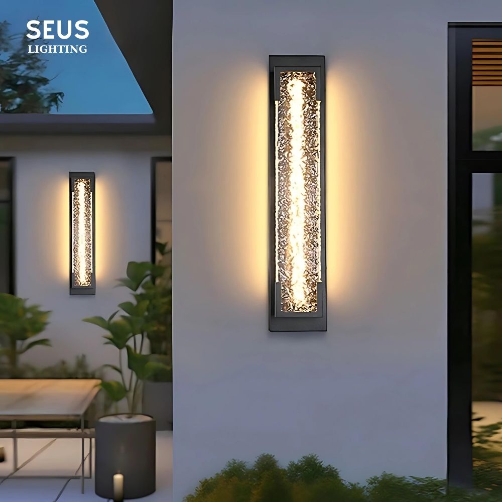 Judin Modern Outdoor Wall Sconce - Waterproof LED Exterior Light Fixture for Patio, Porch, Garden & Backyard - Durable Aluminum Wall Mount Lighting for Home Decor