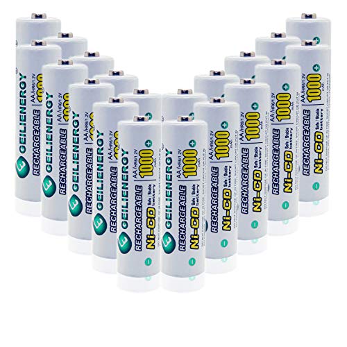 20pcs Colorful(nicd 1000mah)