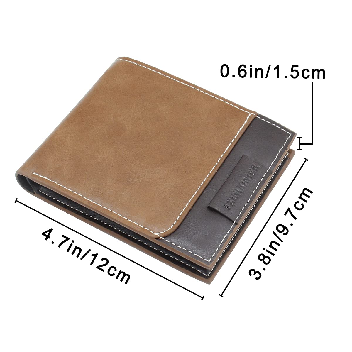 Custom Engraved Men's Leather Wallet - Personalized Photo & Text Gift for Dad - Perfect for Father's Day, Anniversary & Birthday Presents | Durable RFID Blocking Wallet for Everyday Use & Travel