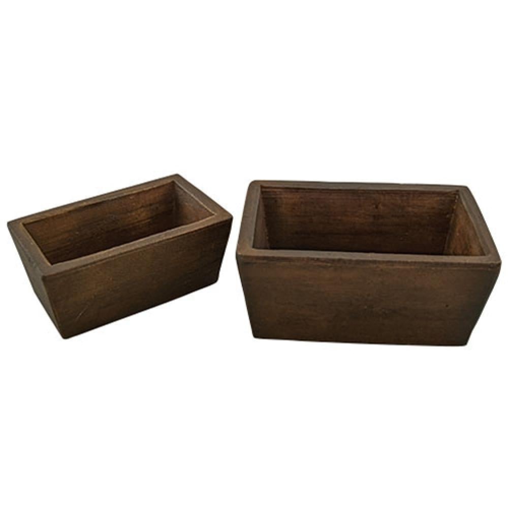 2-Pack Eco-Friendly Bamboo Square Storage Boxes for Kitchen, Bathroom & Office Organization | Sustainable Wooden Containers for Spices, Jewelry & Small Items