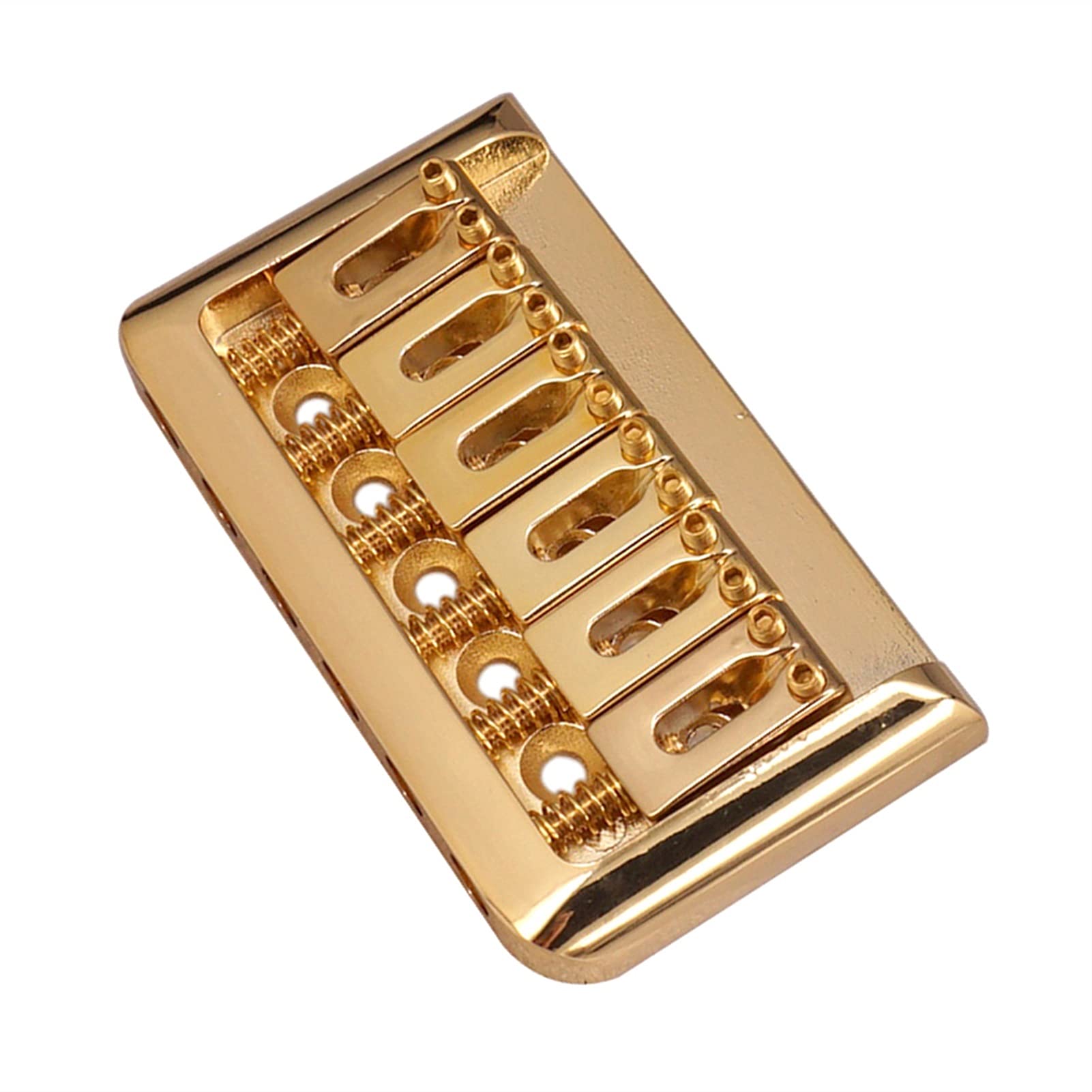 Premium 6-String Electric Guitar Bridge System Set - Gold Metal Saddle & Tailpiece for Enhanced Tone & Sustain | Perfect for Rock, Blues & Jazz Performances