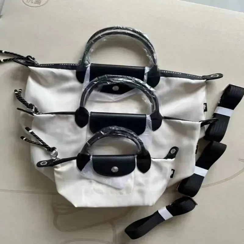 Detachable Strap Dumpling Tote Bag - Stylish Reusable Grocery Shopping Bag for Women - Perfect for Farmers Market, Beach, Picnics & Daily Use