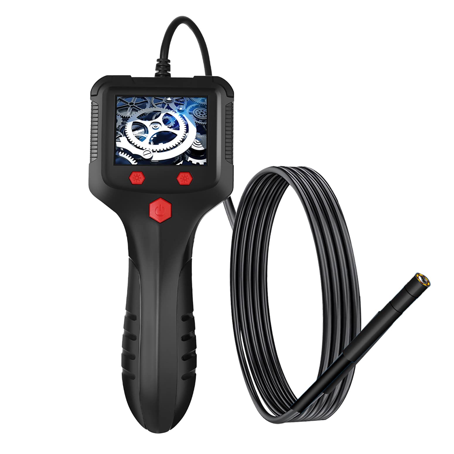 Wireless Borescope Camera with 2.4 Inch LCD Screen - 1.1m Flexible Snake Cable for Pipe Inspection, Engine Diagnosis & Home Maintenance - Ideal for Mechanics, Plumbers & DIY Enthusiasts