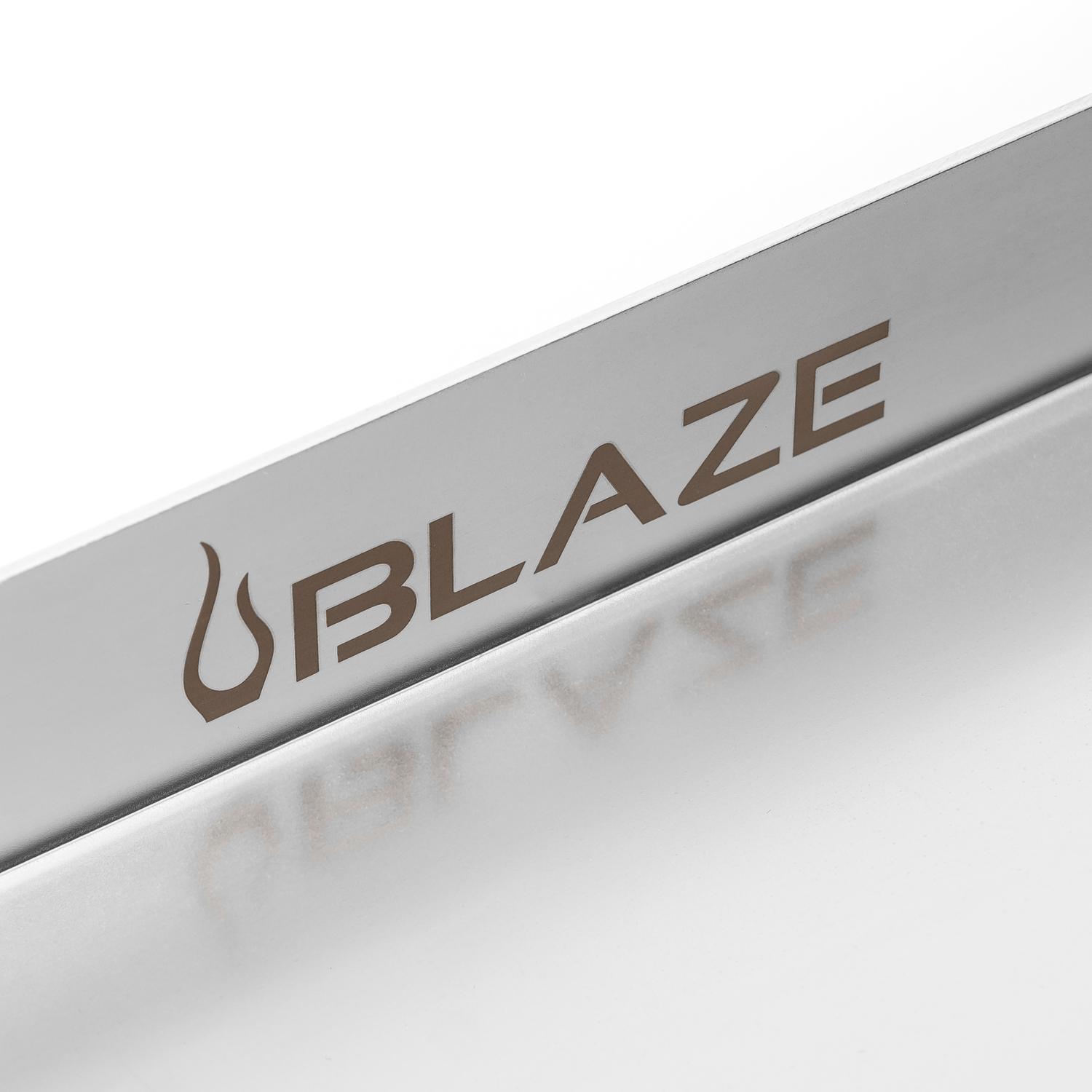 Blaze BLZ14SSGP 14-Inch Stainless Steel Griddle Plate for Outdoor Grilling - Perfect for BBQ, Camping & Backyard Cooking