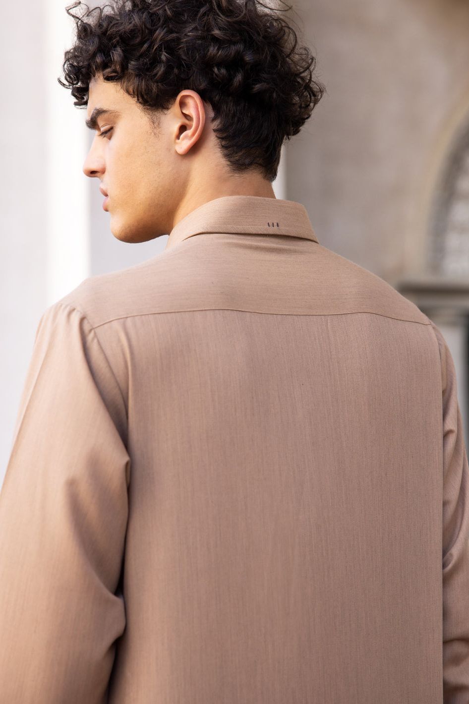Stylish Blended Brown Kurta Shalwar by Wasim Akram - Premium Pakistani Traditional Outfit for Men | Perfect for Eid, Weddings & Cultural Events