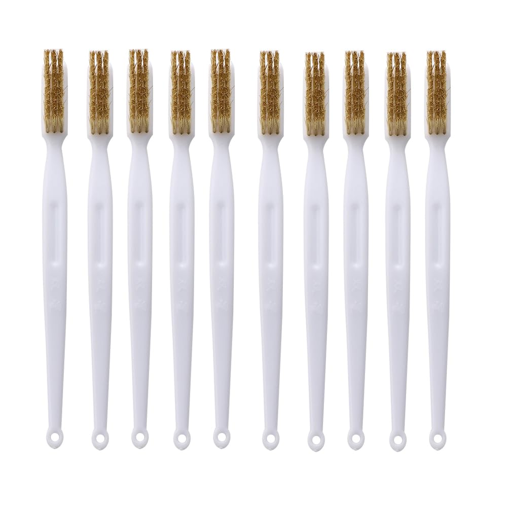 10PCS Copper Wire Toothbrush for 3D Printer Nozzle Cleaning - Durable & Precision Cleaning Tool for 3D Printing Maintenance - Perfect for Removing Clogs & Residue from Nozzles