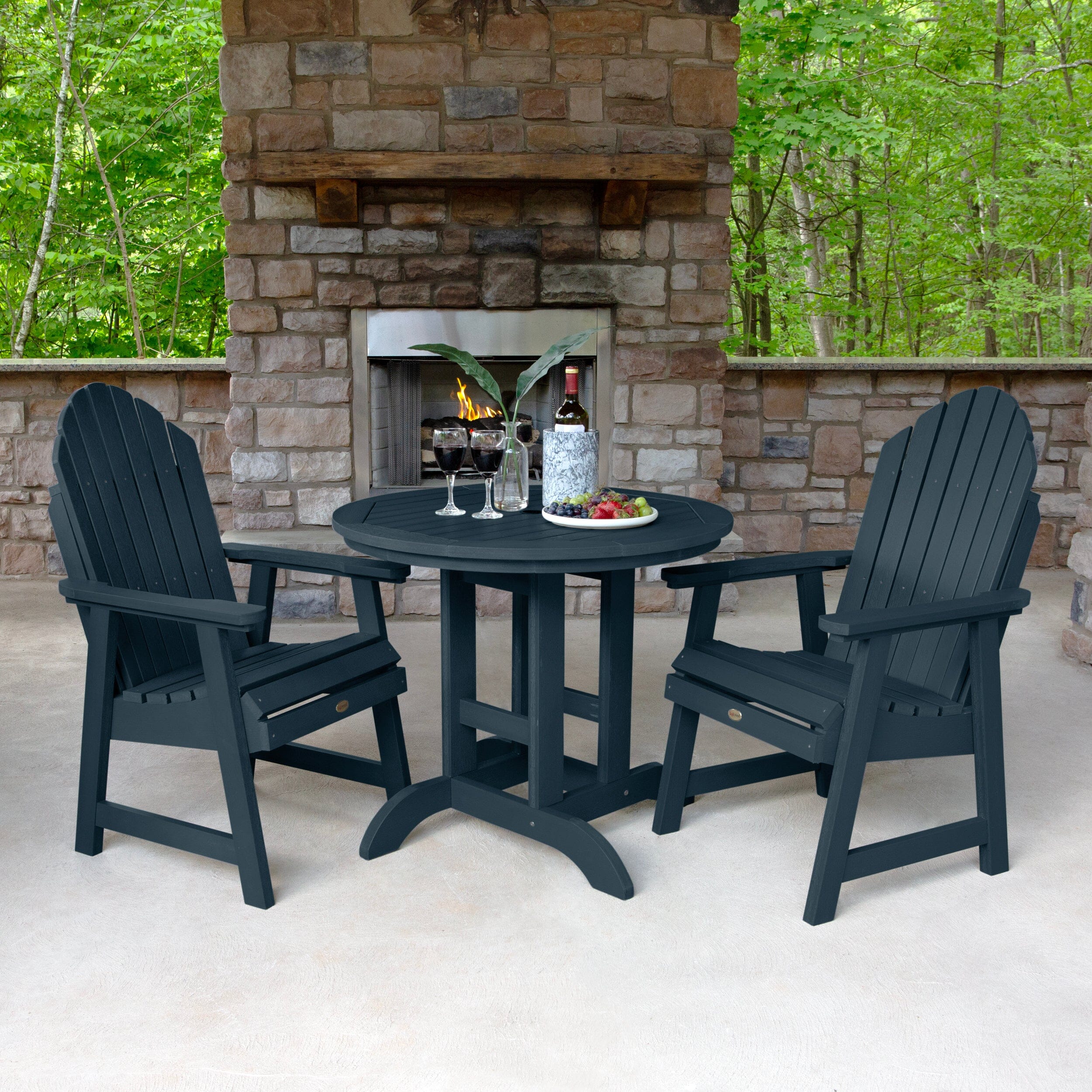 Hamilton 3-Piece 36-Inch Round Dining Table Set - Counter Height for Kitchen, Breakfast Nook & Small Space Dining - Perfect for Apartments & Cozy Homes