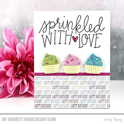 MY FAVORITE THINGS MFT Clear Stamps - Sprinkled With Love Design for Scrapbooking, Card Making & DIY Crafts