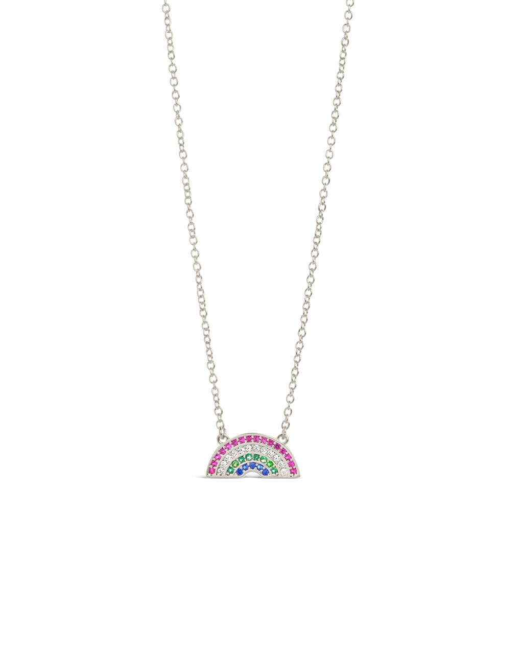 Rainbow CZ Pendant Necklace for Women - Elegant Cubic Zirconia Jewelry Gift for Birthday, Anniversary & Valentine's Day | Perfect for Parties, Weddings & Everyday Wear