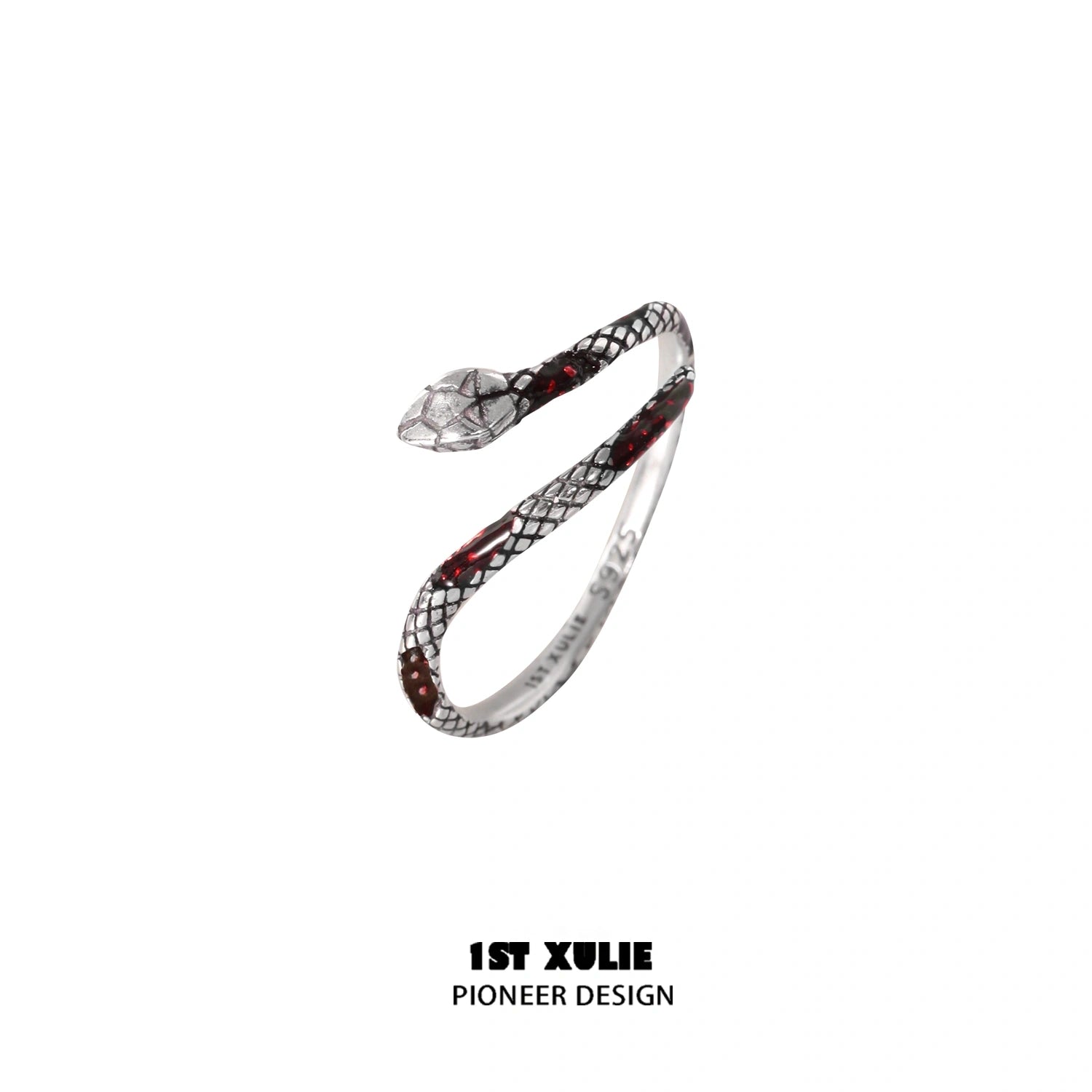 S925 Sterling Silver Adjustable Snake Bite Python Rings for Women - Gothic Punk Jewelry for Parties, Concerts & Fashion Accessories