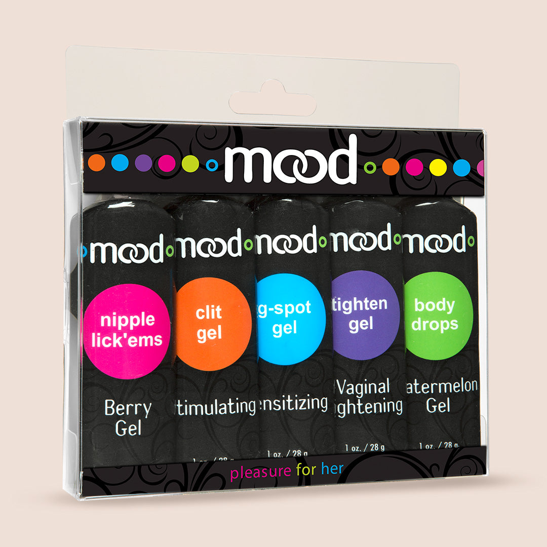 Mood™ Lube Pleasure for Her - 5 Pack | Female-Focused Intimate Enhancer for Enhanced Sensation & Comfort | Perfect for Couples & Solo Play