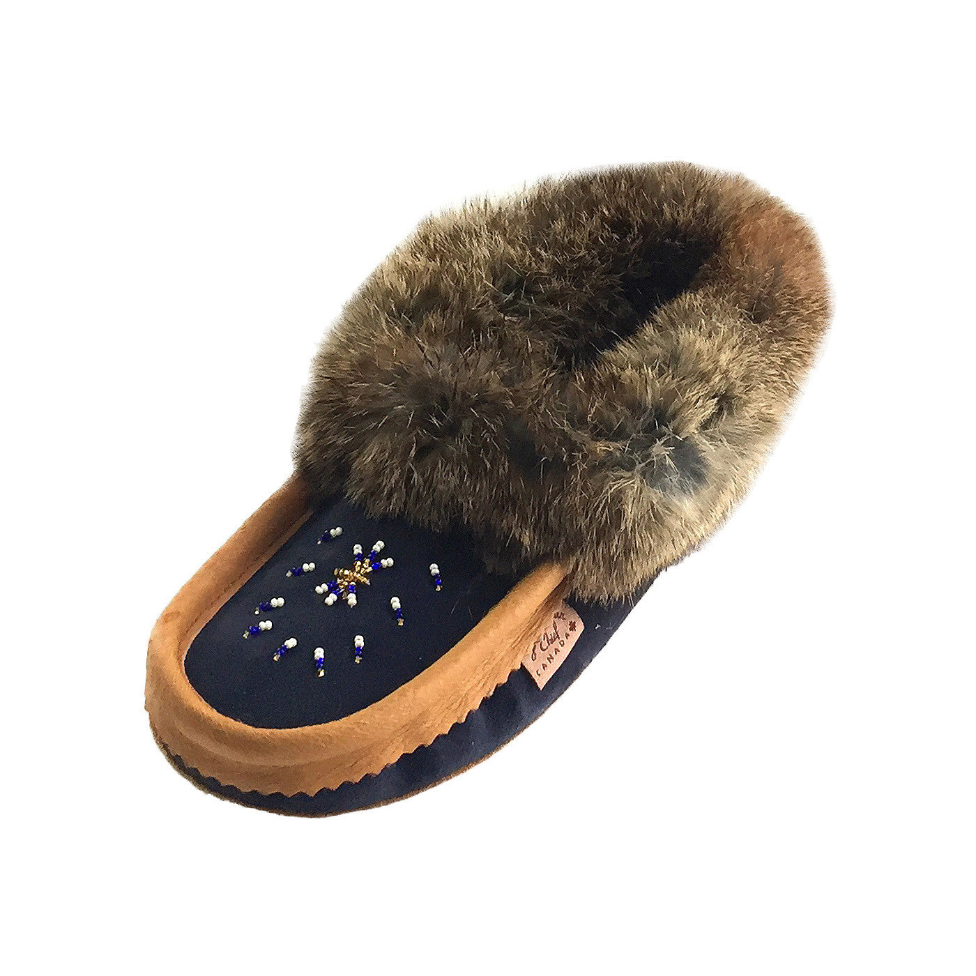 Women's Cozy Fleece Lined Rabbit Fur Suede Moccasin Slippers - Warm Winter House Shoes for Indoor Comfort & Casual Outdoor Wear