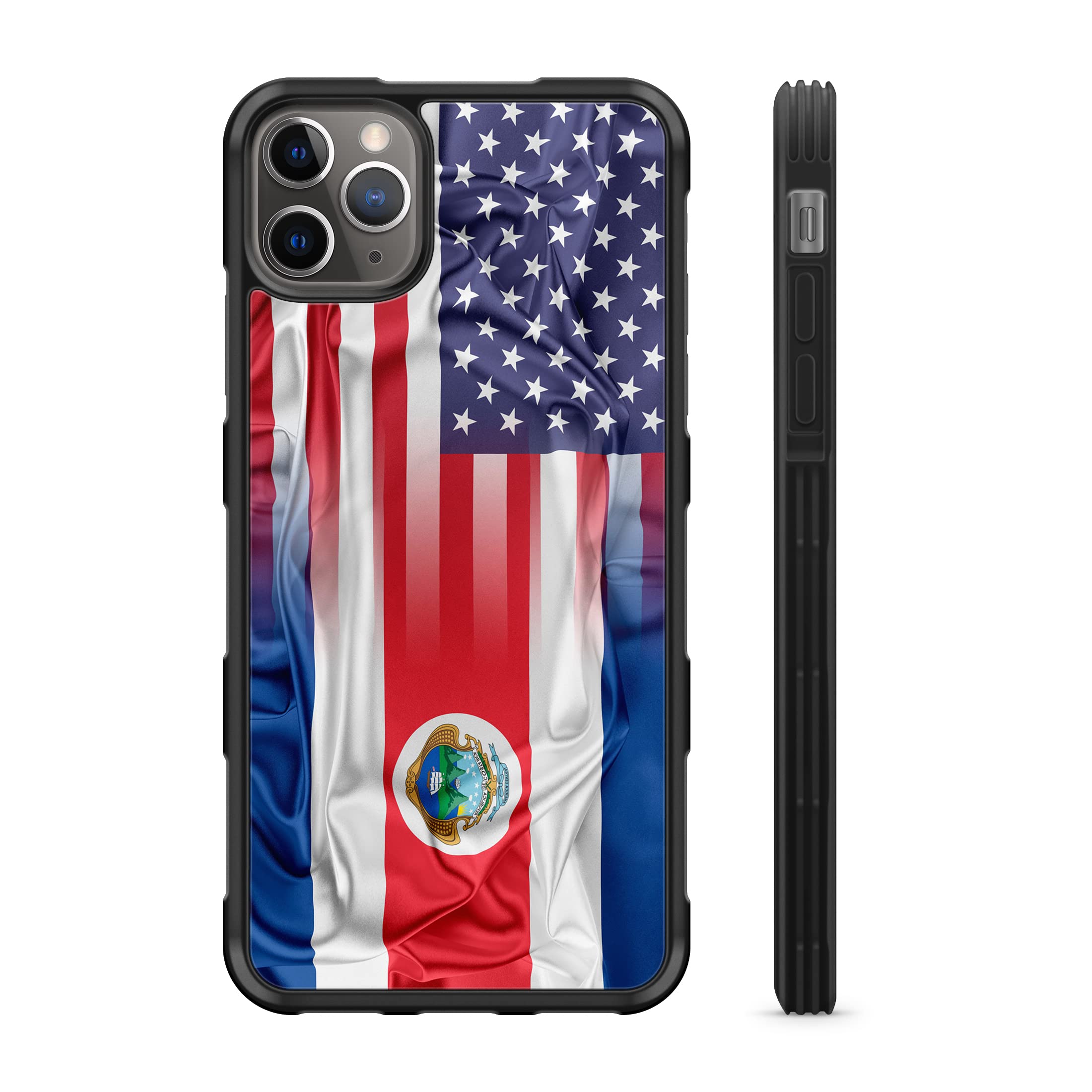 407Case Costa Rican American Flag Design Shockproof TPU Case for iPhone 13 Pro Max 6.7