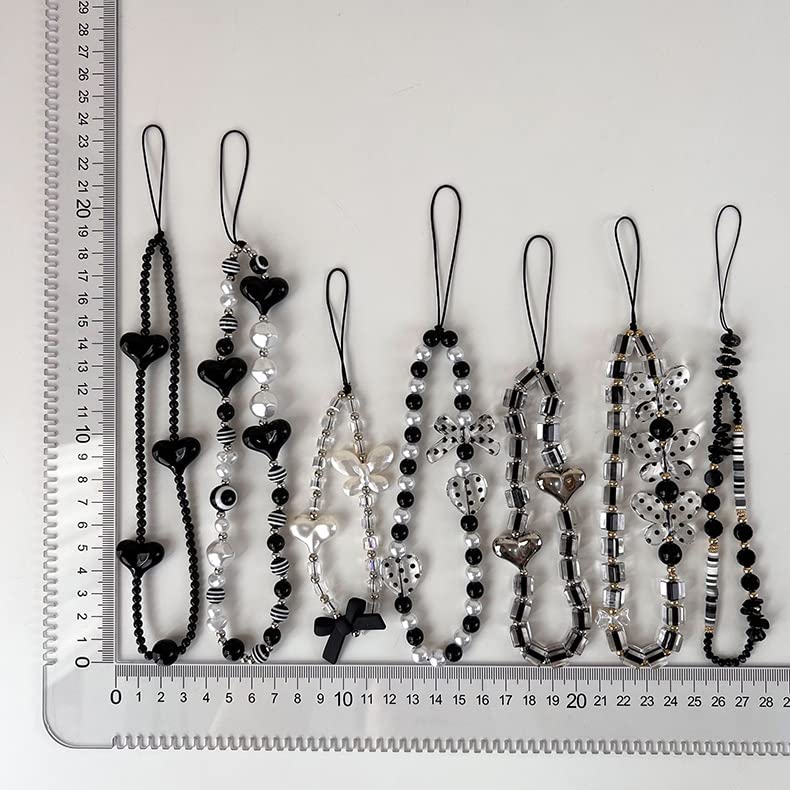 Elegant Heart-Shaped Imitation Pearl Phone Lanyard - Anti-Lost Crystal Phone Chain & Wrist Strap for Women - Perfect for Smartphones, Keys & Accessories - Ideal for Work, Travel and Daily Use