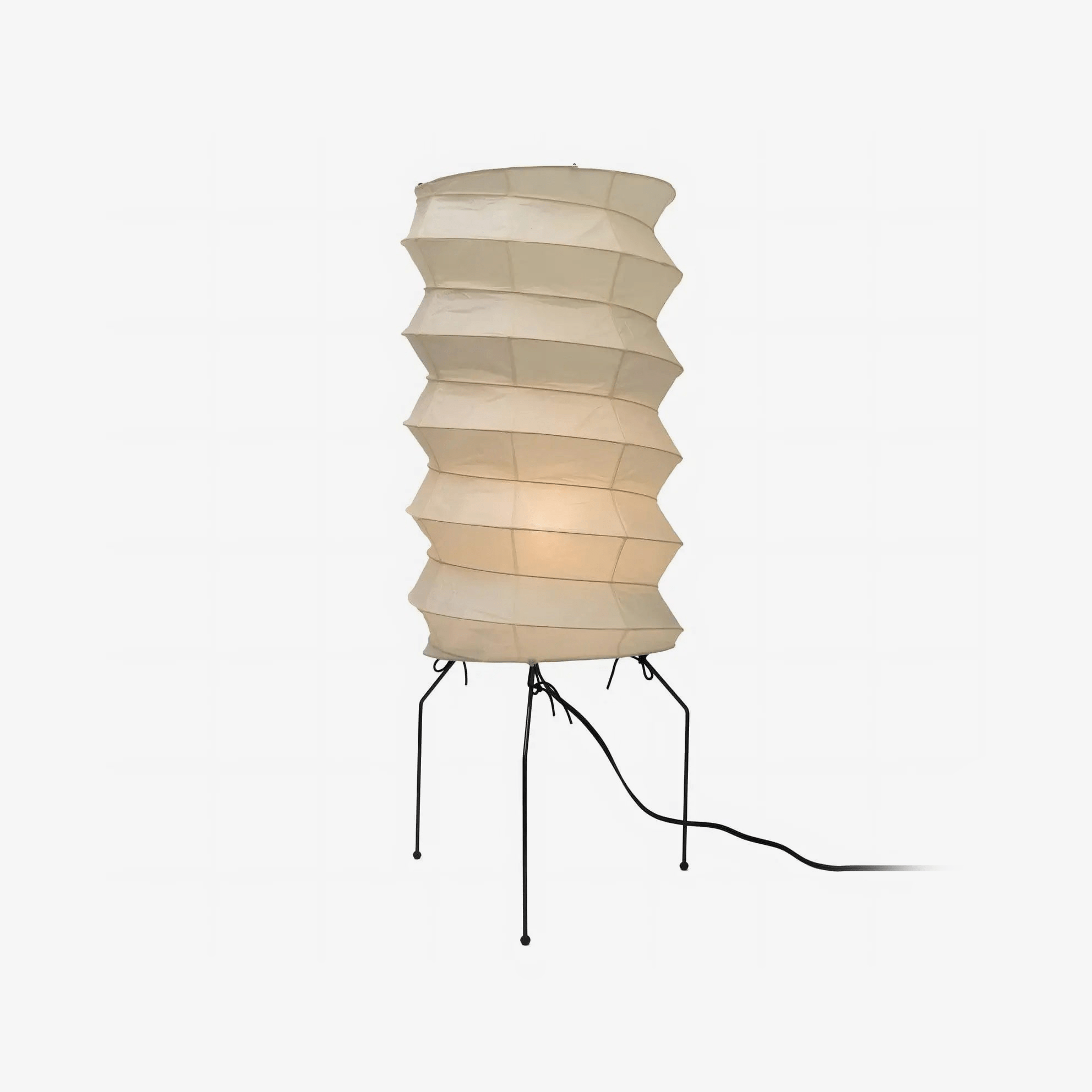 Origami Floor Lamp - Modern Japanese Paper Light for Living Room, Bedroom & Office - Handcrafted Folded Design with Warm Ambient Lighting