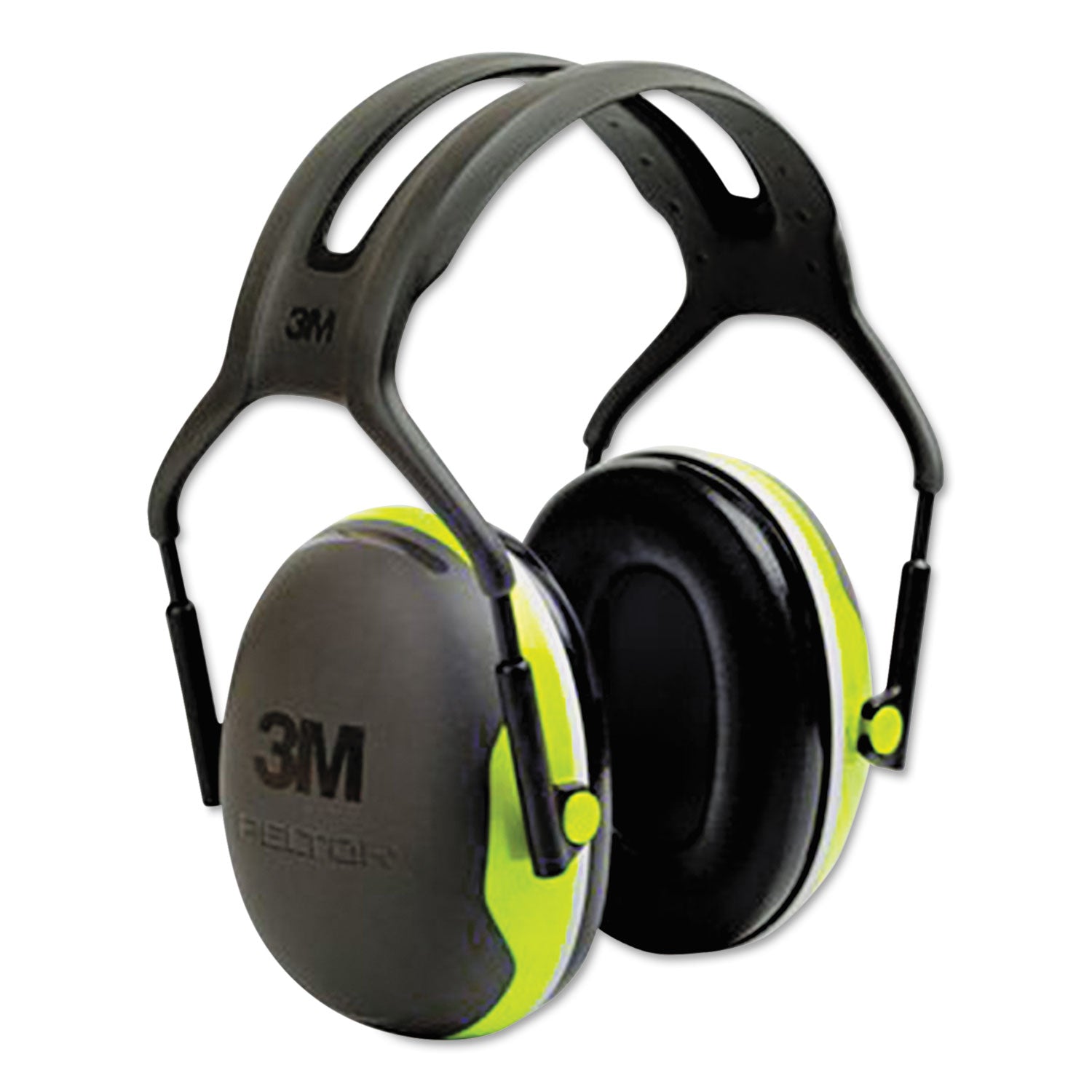 3M™ PELTOR X4A X Series Earmuffs - 27 dB Noise Reduction Rating (NRR), Black/Chartreuse - Hearing Protection for Shooting, Construction & Industrial Work