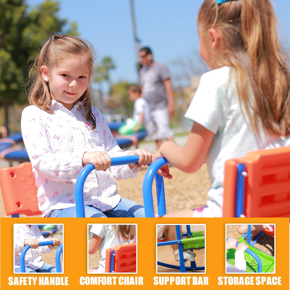 Outdoor Kids Teeter Totter Seesaw - Durable Rocking Toy for Boys & Girls Ages 3-6 | Perfect for Backyard, Playground & Indoor Play | Fun Birthday Gift for Toddlers & Preschoolers