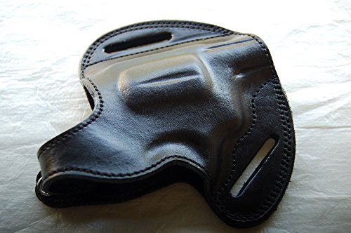 Handcrafted Leather Belt Holster for Rossi R351 38 Special Revolver - Right Hand Draw - Black & Tan - Perfect for Concealed Carry & Outdoor Activities