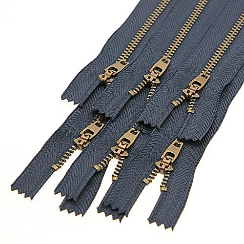 Navy tape-Brass teeth